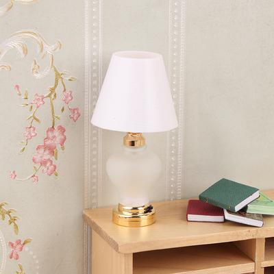 1/12 Dollhouse Miniature Desk Lamp Led Lamp Bedside Lamp Model Doll Home Simulation Table Lamp Furniture Decoration Toy