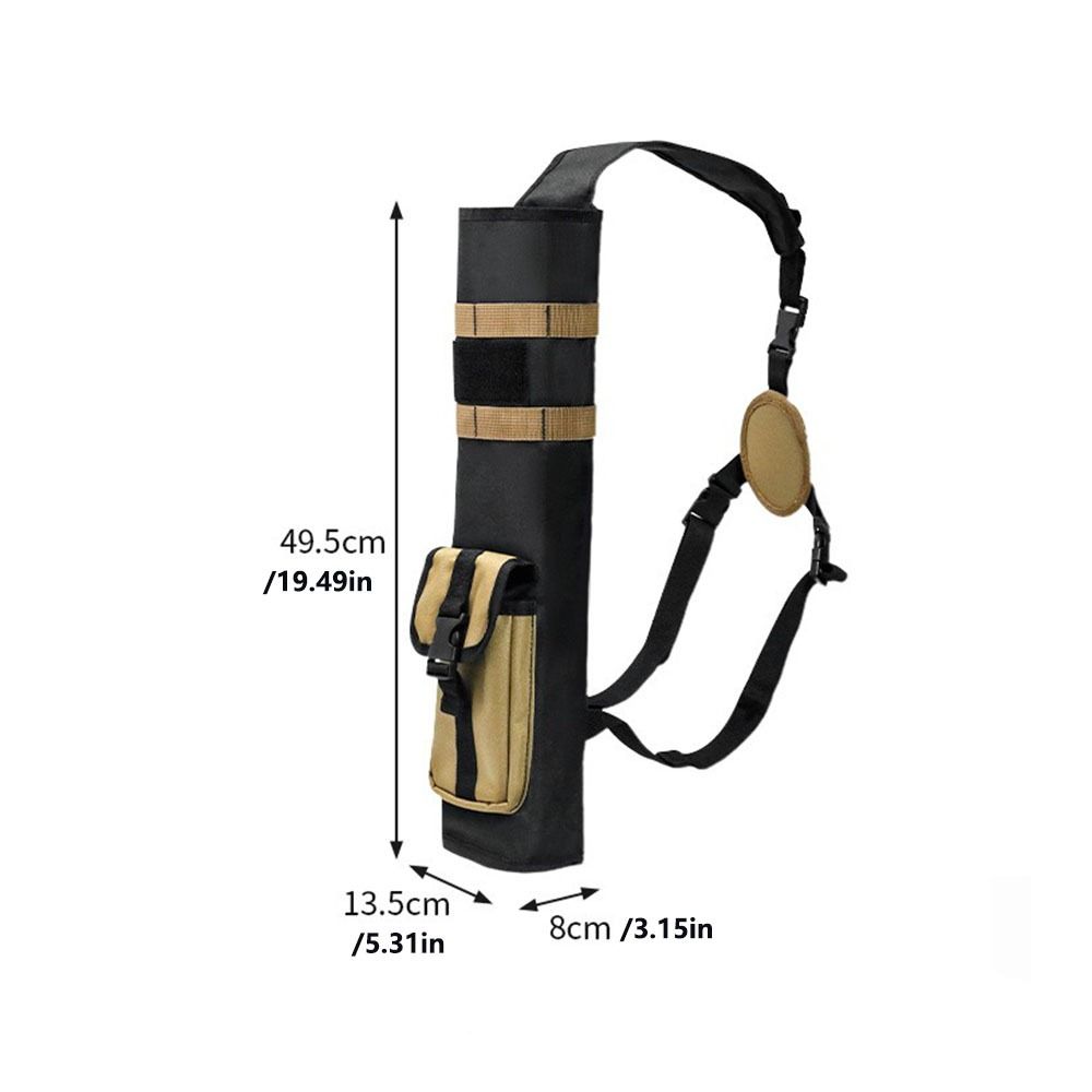 Single Shoulder Archery  Quiver Adjustable Strap Arrow Bag  Outdoor  Hunting Accessories