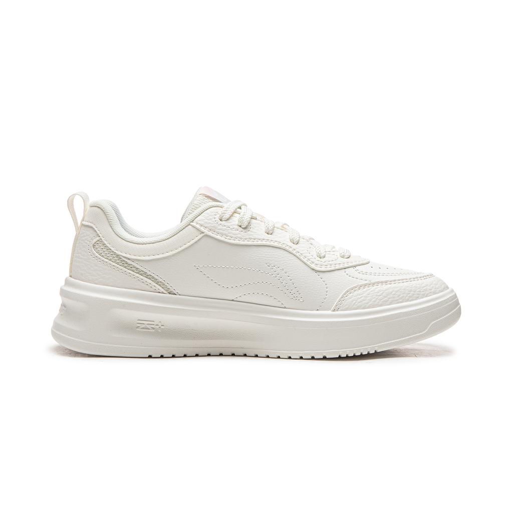 Li Ning Cushioning Abrasion Resistant Slip Resistant Low Top Skateboard Shoes Women's White AGCW078-1