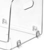 Boîte de rangement de bureau en acrylique transparent et empilable pour maquillage