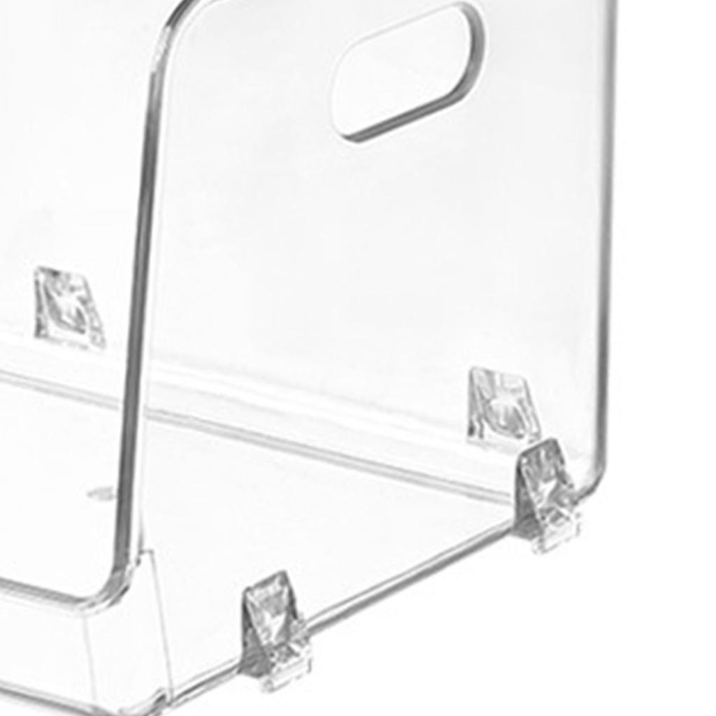 Boîte de rangement de bureau en acrylique transparent et empilable pour maquillage