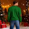 Mens Christmas Sweater Zip Up Sweatshirts Vintage Knit Graphic Sweatshirt Xmas Stand Collar Pullover