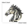 Luxury Versatile Rhinestone Horse Head Brooches For Women Animal Pins Casual Party Friends Accessories Fashion Jewelry Gifts