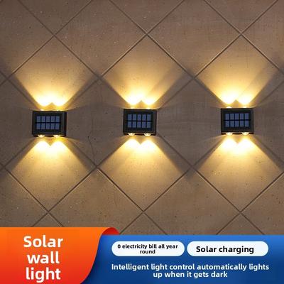 Solar-powered Up-and-down Wall Lamps, Outdoor Decorative Fence Lights Outdoor Decorative Garden Lights Intelligent Light-controlled Atmosphere Lights