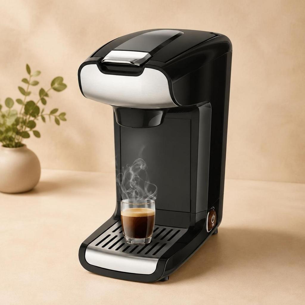 Capsule Espresso Machine Easy To Use Pod Rich Crema Kitchen Appliance for Office