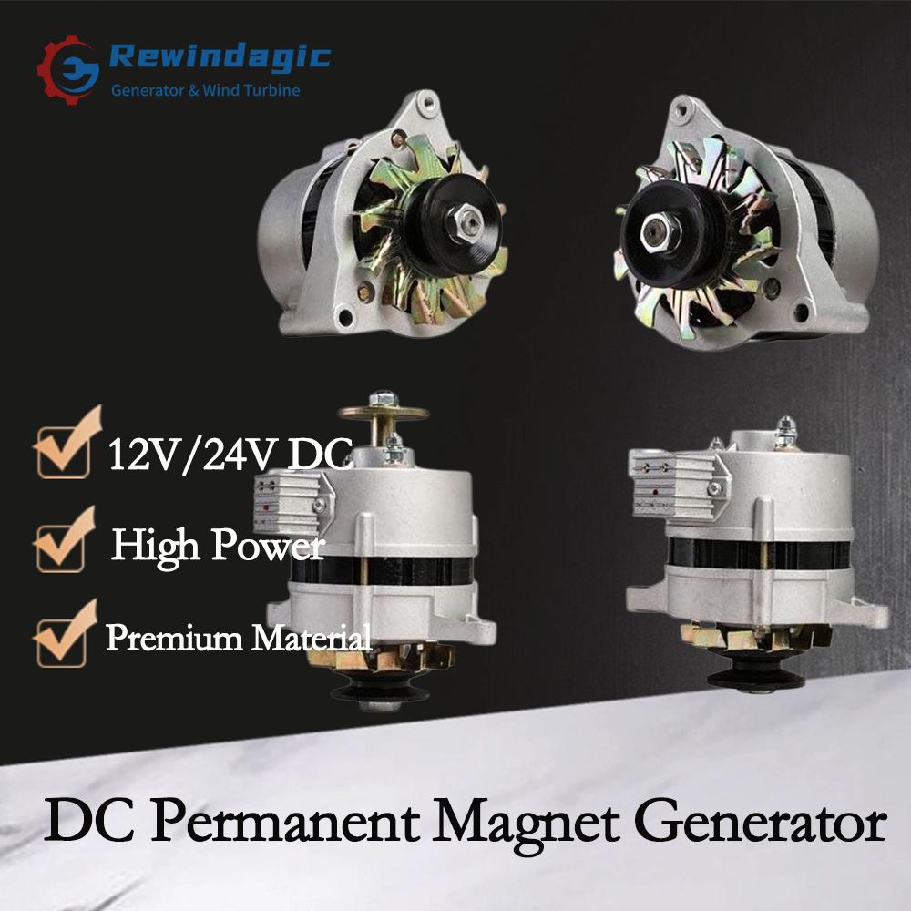 Gerador de Alta Potência 2000W CC 12V 24V Ímã Permanente Sem Escovas Tensão Constante Doméstico Fio de Cobre Puro Núcleo Pequena Potência
