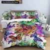 Kids Children Crib Duvet Cover Pillowcase Galaxy Butterfly Bedding Set for Baby Girls Princess King Queen Polyester Quilt Cover