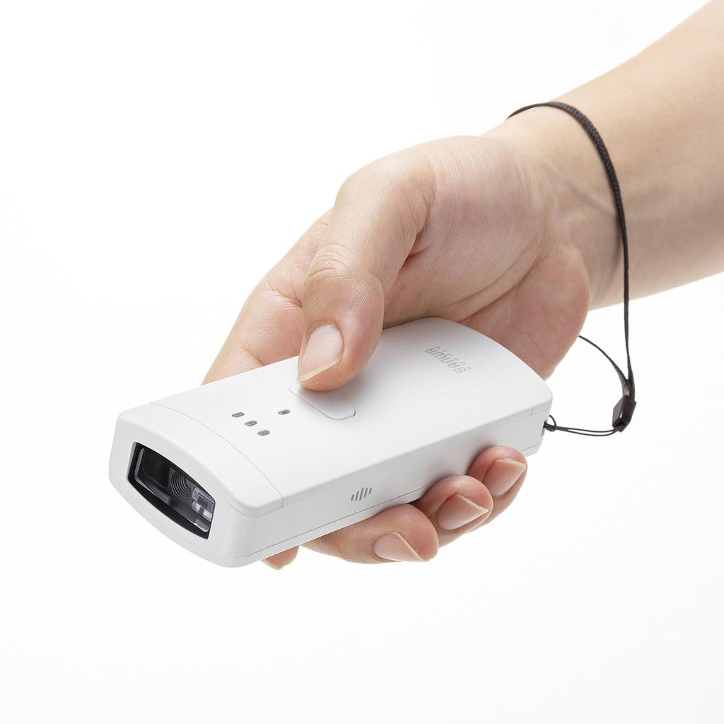 Sanwa Supply Bluetooth 2D Barcode Reader (Antibacterial) BCR-BT2D3W