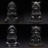 Halloween Black Cat Resin Craft Piece for Home Decoration. Halloween Decorative Item. Creative Small Statue for Tabletop.