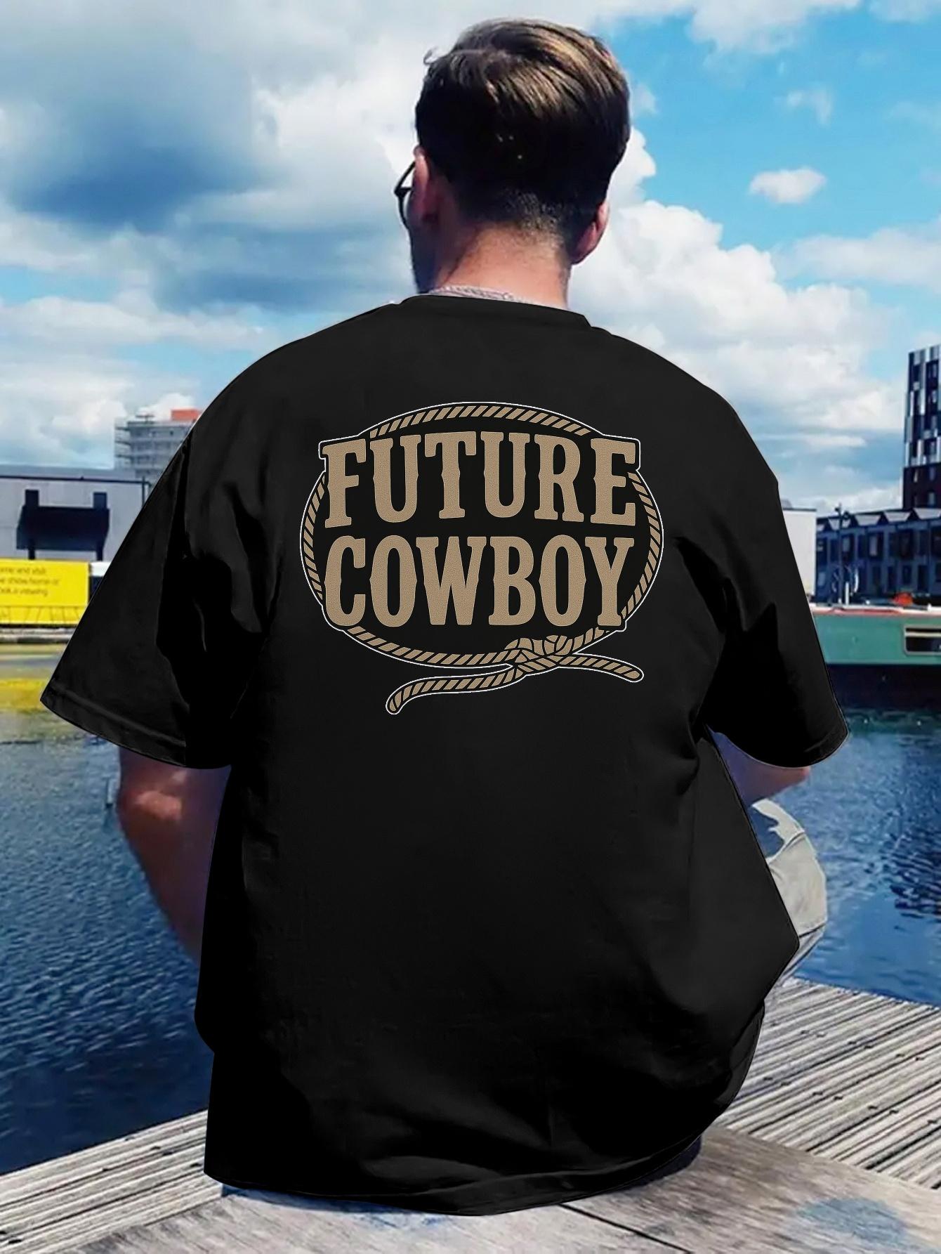 Future Cowboy Graphic T-shirt - Retro Rock Band Design XXXXL