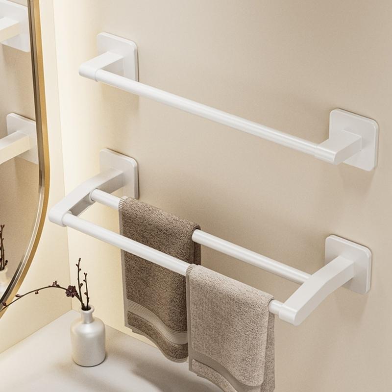 Wandmontierter Plastik-Handtuchhalter Starker Tragfähiger Handtuchhaken Für Badezimmer Schnelle Installation Wasserdichtes Regal