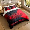 Bedding Set 1 Duvet Cover 2 Pillowcases Sunderland FC Print Soft Bed Linen Bedroom Decor