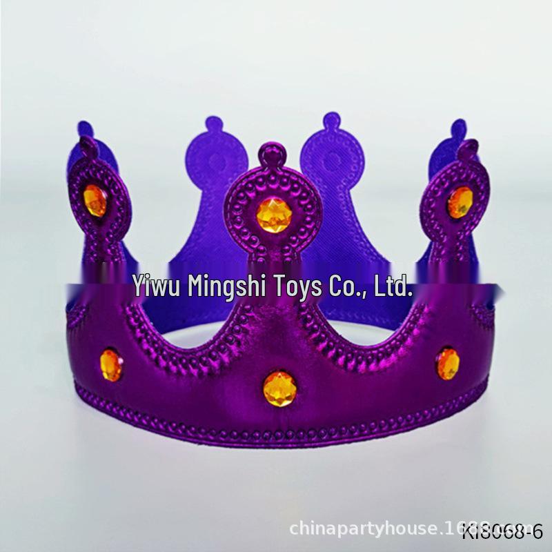 Carnival King Costume Set: Adult Cape, Crown, Hat, & Wand