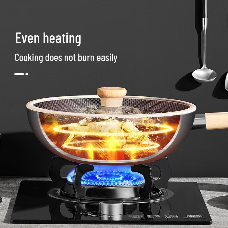 COOKER KING 316 Stainless Steel Non-stick Wok