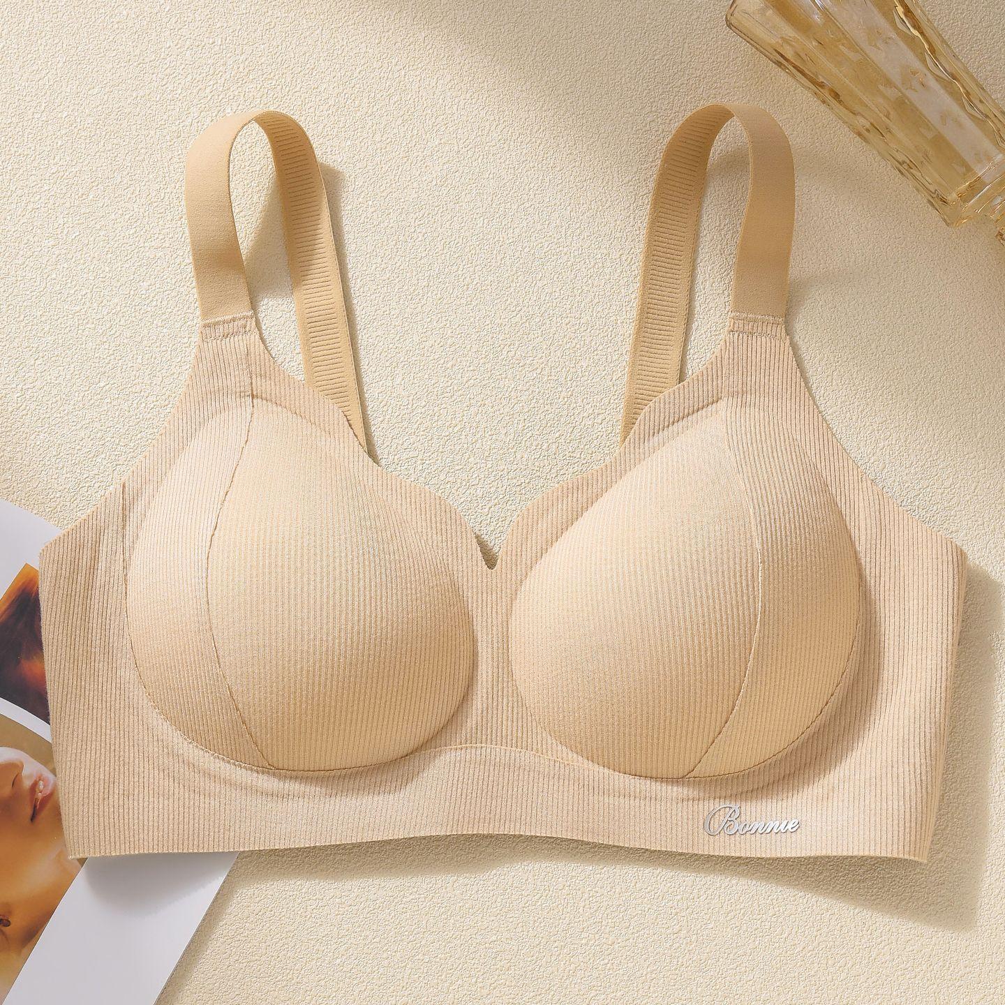 

[Chrysanthemum Cup] Traceless nude underwear big breasts show small breasts, gather and close secondary breasts, anti-sagging soft support bra cover m [recommended 40-50kg ]