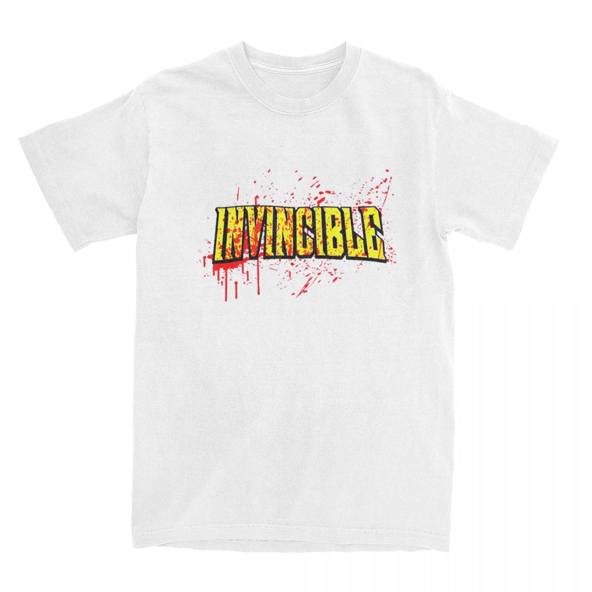 

Invincible Blood Splat Logo Merch T-Shirts Men Women Adult Anime 100% Cotton T Shirt Round Collar Short Sleeve All Seasons Tops 4XL