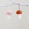 WTEMPO 1PC Christmas Cute Furry Mushroom Shaped Ornaments DIY Christmas Scene Decor Supplies Christmas Tree Decor Hanging Pendents