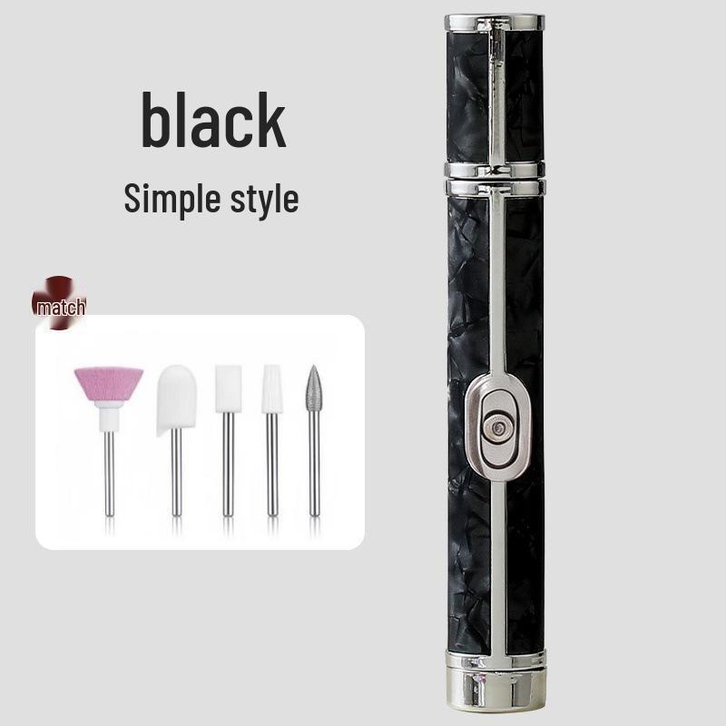 Compact Gray Electric Nail Polisher & Dead Skin Remover Tool