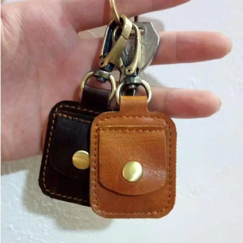 PU Leather Ring Jewelry Pouch Portable Mini Wallet New Coin Holder Key Ring Storage