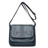 Women's Leather Crossbody Bag with Flap Closure Adjustable Strap Shoulder Bag for Daily