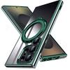 Magnetic Case for Samsung Galaxy S25 Ultra, for MagSafe, Green