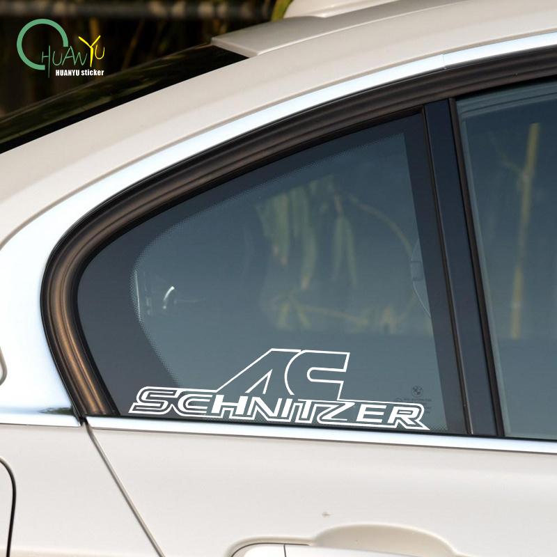 Auto Styling Auto Vinyl Aufkleber AC Schnitzer Fenster Auto Karosserie PVC Schnitzerei Aufkleber für X1 X3 X5 X6 3er 5er 7er Serie