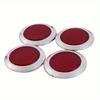 Auto Plastic Ronde Reflecterende Reflector Sticker Rood Auto Decoratieve Stickers, Auto Achterkant Stickers