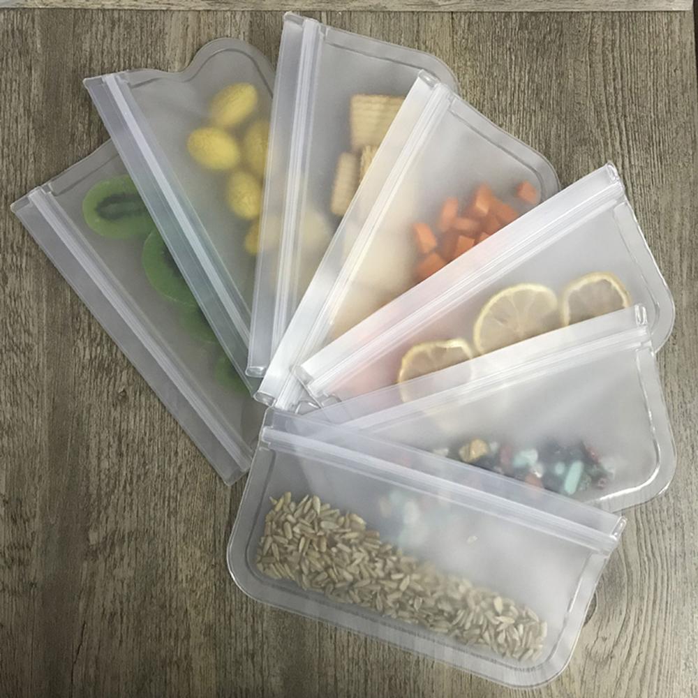 

Lunch Freezer Bag Fruits Silicone Kitchen Sealing Bag Leakproof Containers Food Storage Fresh Bag