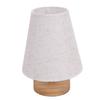 Table Lamp Minimalist Dimmable USB Bedside Lamp with Fabric Lampshade Remote Control for Bedroom Night Stand