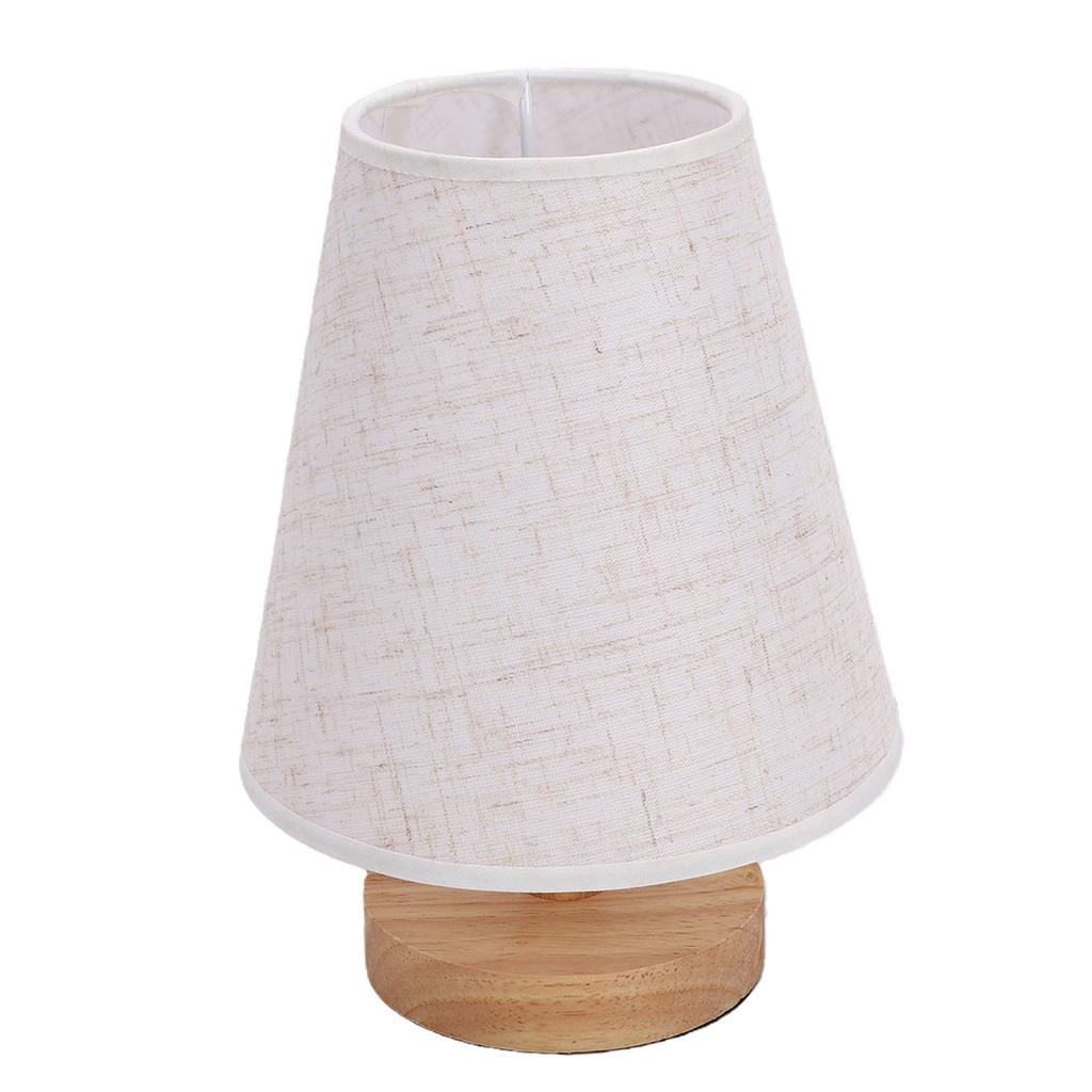 Table Lamp Minimalist Dimmable USB Bedside Lamp with Fabric Lampshade Remote Control for Bedroom Night Stand