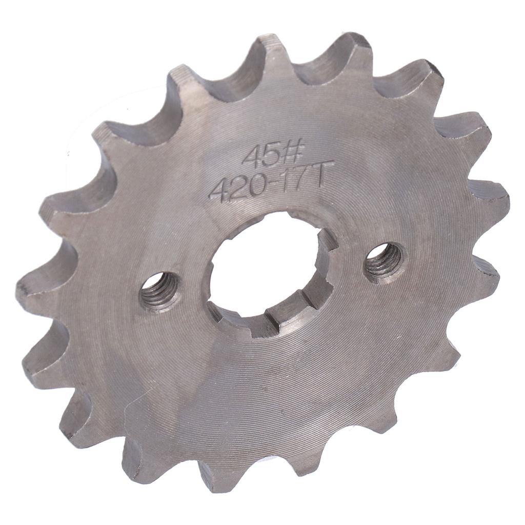 420 17T 0.8in Drive Front Counter Sprocket for 110cc 125cc 150cc Chinese Pit Bikes ATVs