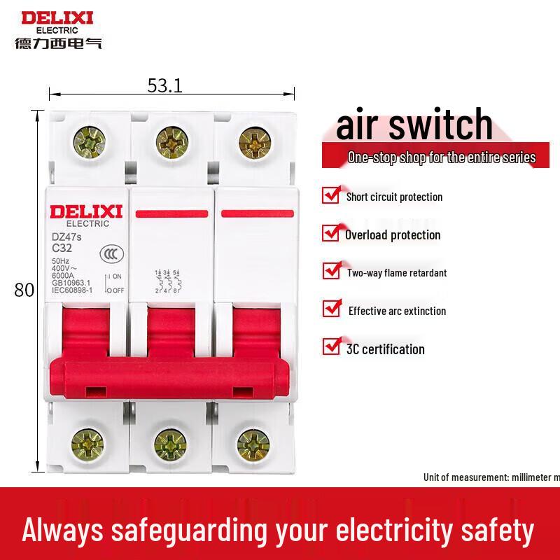 DELIXI ELECTRIC DZ47s C-type Miniature Circuit Breaker