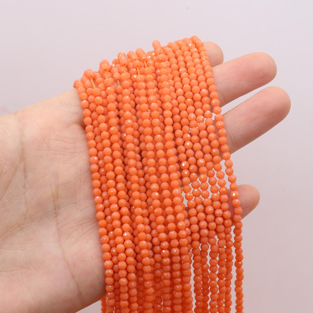 

Намистини зі шпінелі з двома нитками, 3 мм, грановані намистини з натурального каменю, розпірні намистини для виготовлення ювелірних виробів своїми руками Намиста, браслети, аксесуари, вишивка бісером, довжина 38 см 2Strand/3mm