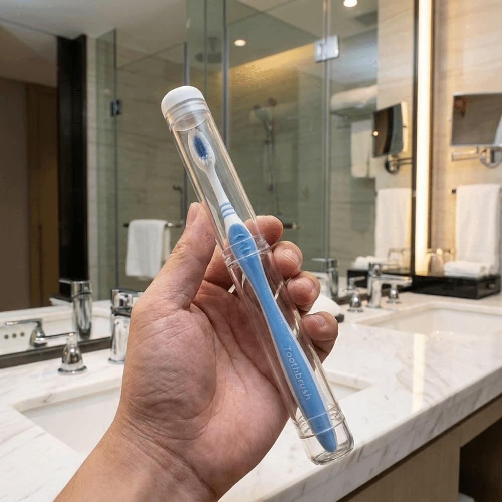Transparent Toothbrush Holder Minimalist Detachable Brush Case Toothbrush Protectors Camping