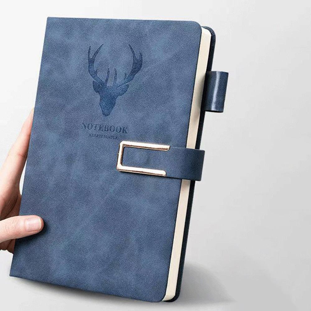 PU Leather PU Leather Notebook Magnetic Buckle Lined Journal New Magnetic Buckle Notebook