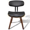 Dining Chairs 2 pcs Bentwood and Faux Leather