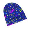 ZLIENSZUS Fluorescent Heart Knit Hat for Adults - Neon Glow with Fluorescent Heart Pattern, Lightweight Warm Winter Hat Suitable for Night Outings, Pa