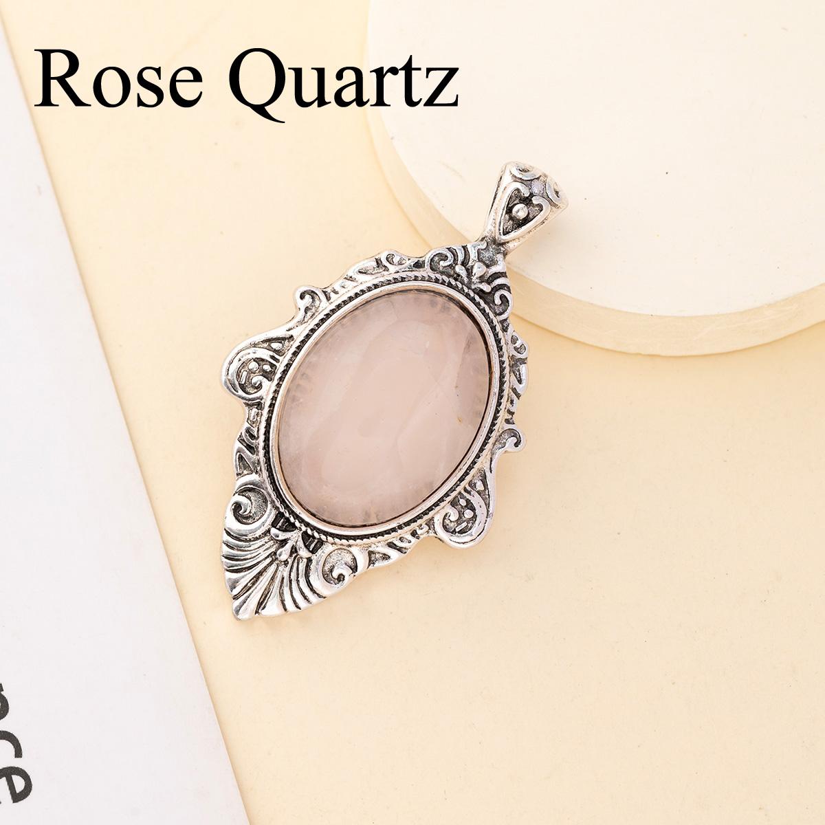 

1 шт. Исцеляющий хрустальный кулон Рейки, винтажные богемные овальные натуральные камни, энергетические самоцветы, подвески для самостоятельного изготовления женских ожерелий, аксессуары для изготовления рождественских украшений 1Pc/55x30mm