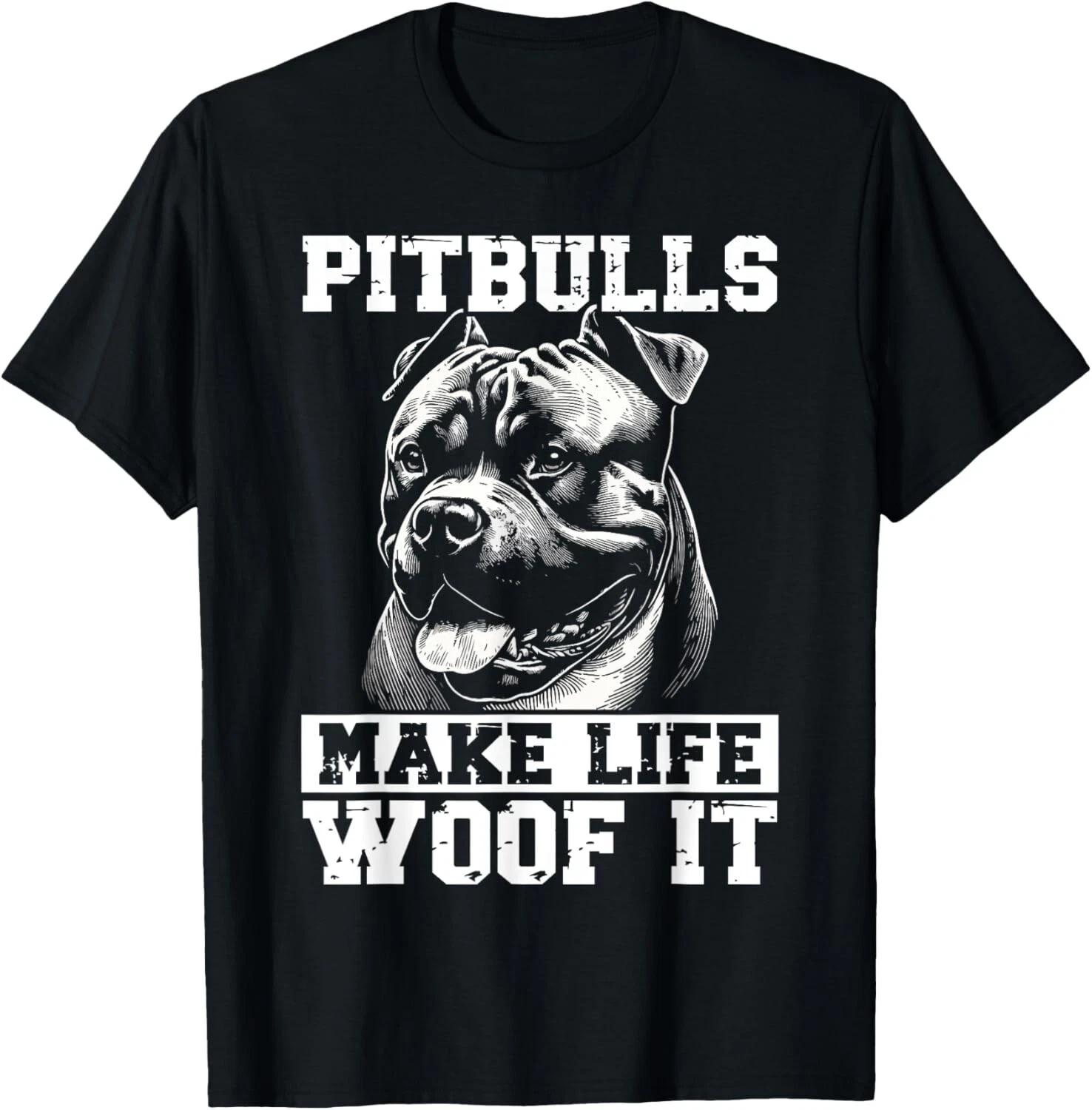 Funny Pitbull Dog Lover Bully Breed Pitbull Mom Dad Funny Gift Unisex T-Shirt L