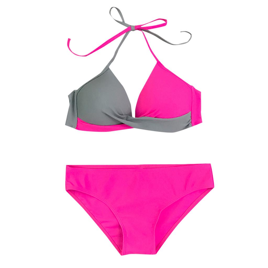 Womens Padded Push-up Bra Bikini Set Swimsuit Bathing Suit Swimwear Beachwear