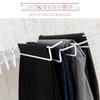 Iris Plaza Hanger Trouser Holds 20 with Compact 72cm White Rack, Hanger, Trousers, Casters, Storage, Wide, SLKH-43