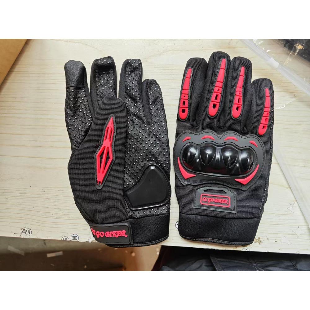 Outdoor cycling locomotive motorcycle long finger gloves