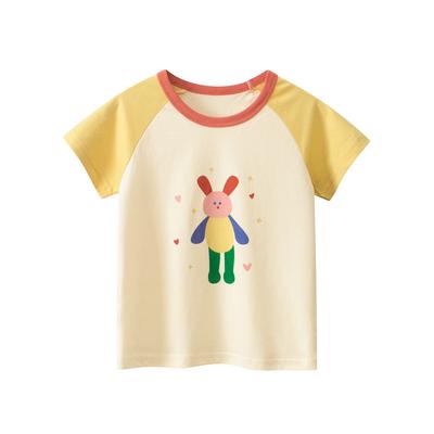 Kinderbekleidung Koreanischer Stil Kinder Kurzarm T-Shirts Sommer Neu Baby Mädchen Kleidung