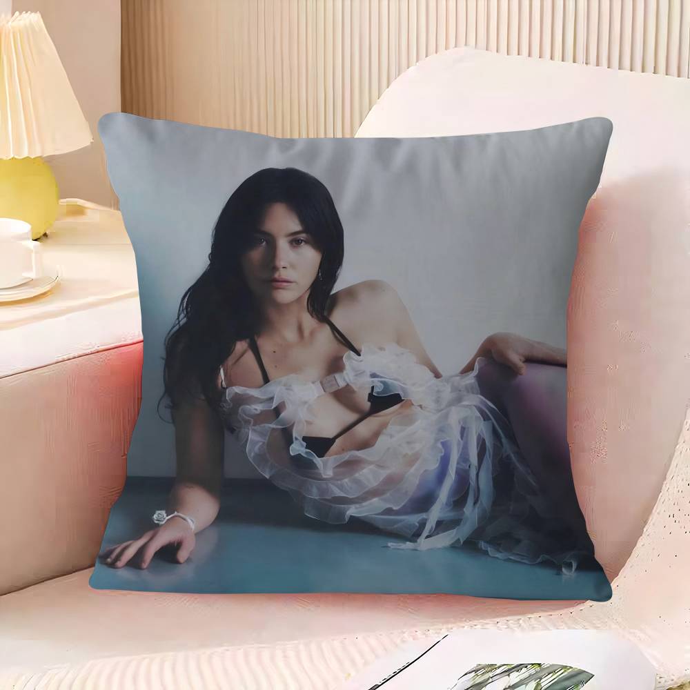 G-Gracie A-Abrams Pillow Case Square Cushion Cover Soft Plush Throw Pillowcase Living Room Sofa Bedroom Home Room Bed Car Decor
