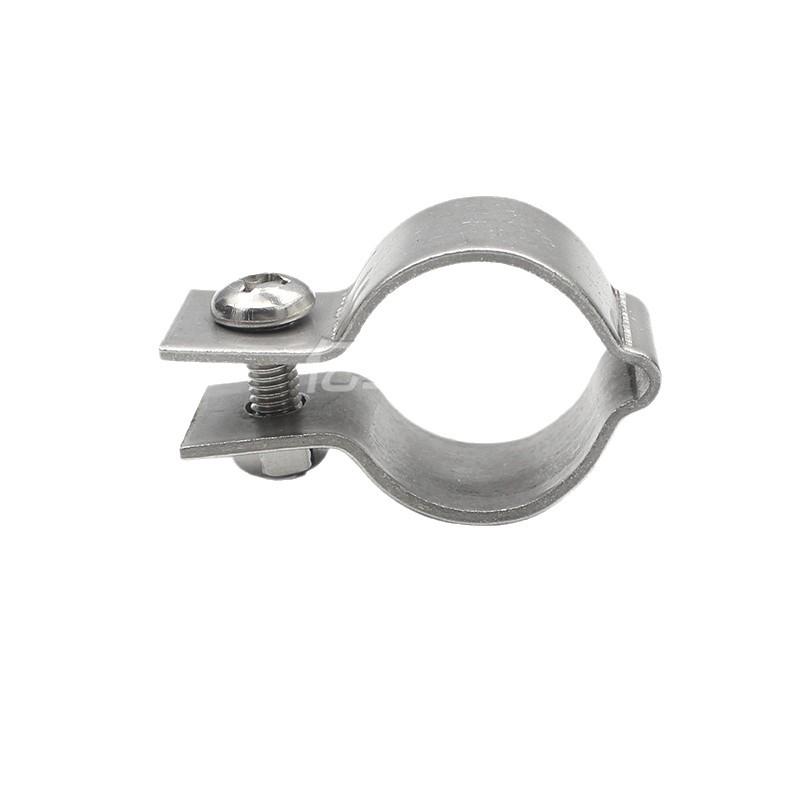 DN20 Thickened Galvanized Pipe Clamp: 304 Stainless Steel Grounding Clip for Nuclear Power Standards