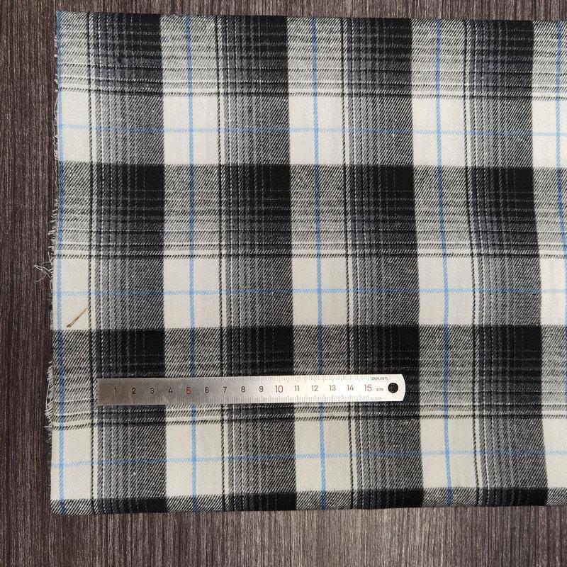 Children's Twill Plaid Flannel Shirt Fabric - Yarn Dyed, Brushed Cotton