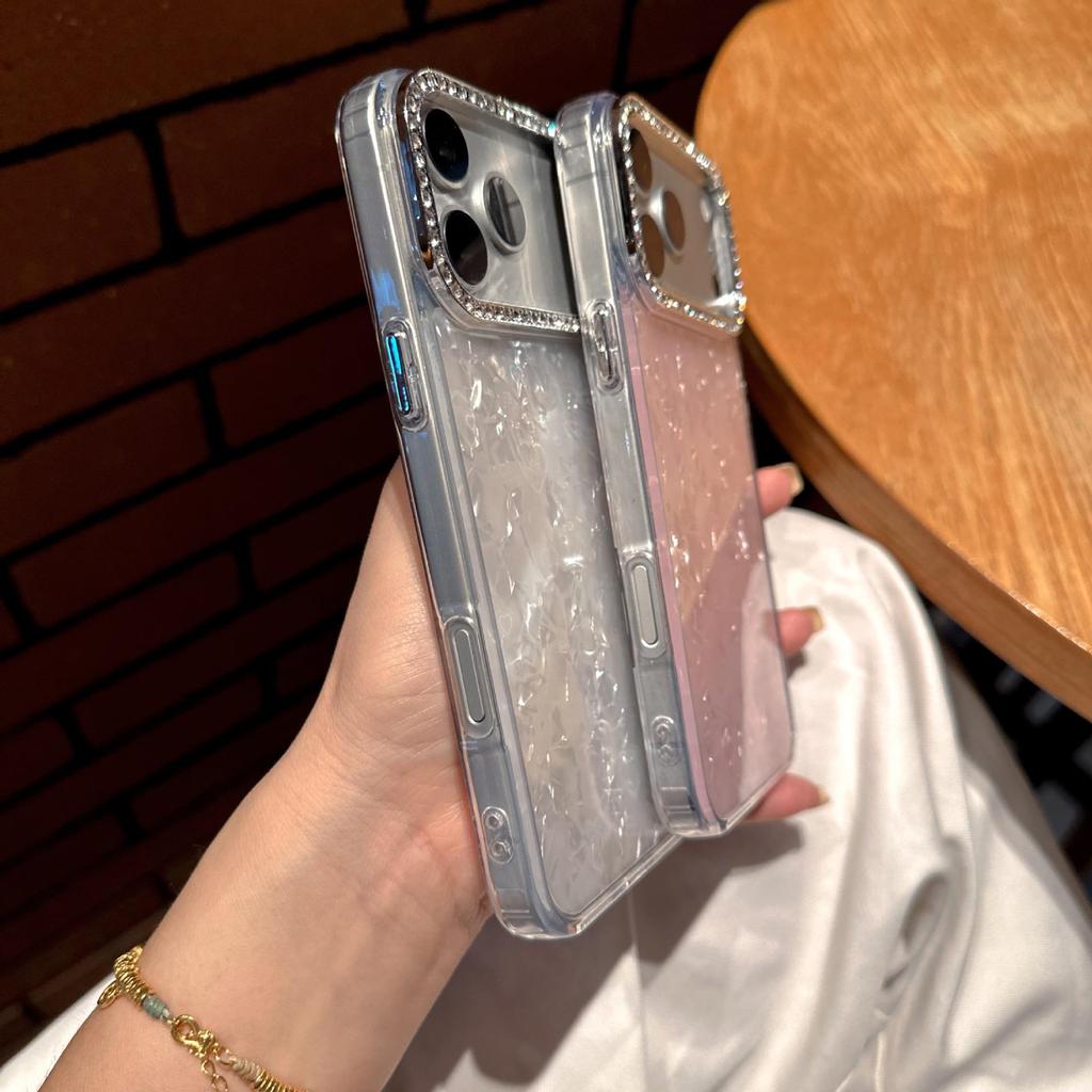 Heart-Shaped Diamond Material Phone Case for Oppo Reno 15 Pro/Find X9 Pro/A6 Pro