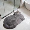 Decorazione Carina per Camera da Letto Gatto Tappeto Zerbino per Porta Tappeti con Stampa Animale per Soggiorno Spesso Lavabile Tappeto da Comodino