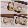 Oil French Style Party Korean Style Earrings Women Hoop Earrings Enamel Ear Buckle Huggie Earrings