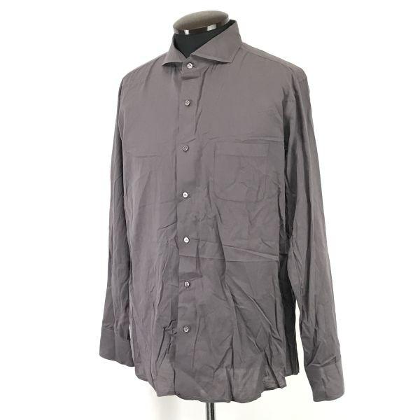 USED/DURBAN Long Sleeve Dress Shirt Men’s 43-86 Gray Made In Japan